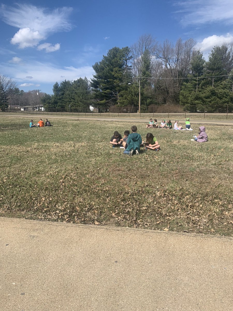 We took full advantage of this beautiful weather! Math outside is the best kind of math to do!! #secondgraderocks #mathteacher