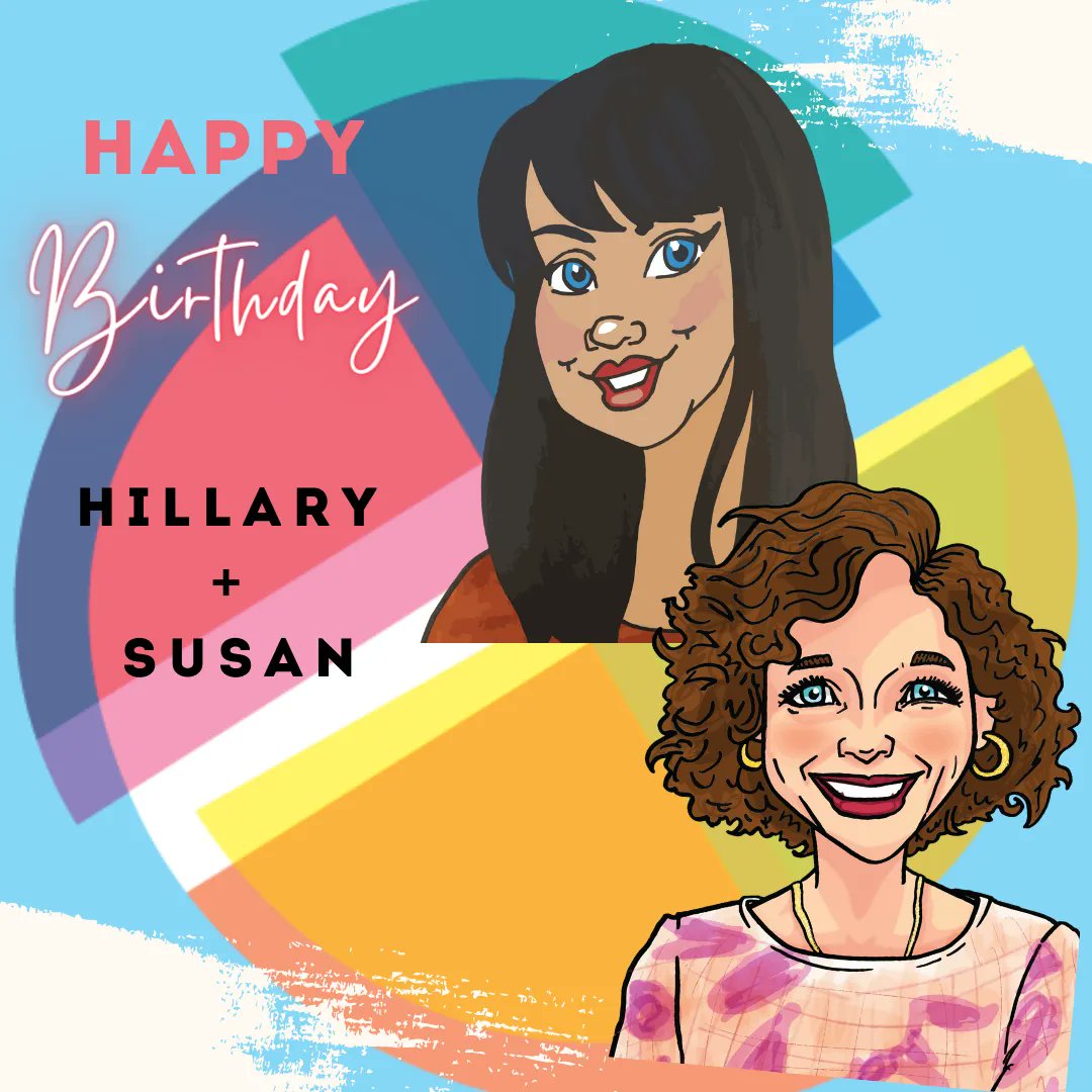 Happiest Birthday to Hillary and Susan! Hillary is our amazing copy writer/editor and Susan is one of our social media managers that can do "all the things." Thank you both for sharing your talents with us! Sending all the birthday feels your way today! 🎉