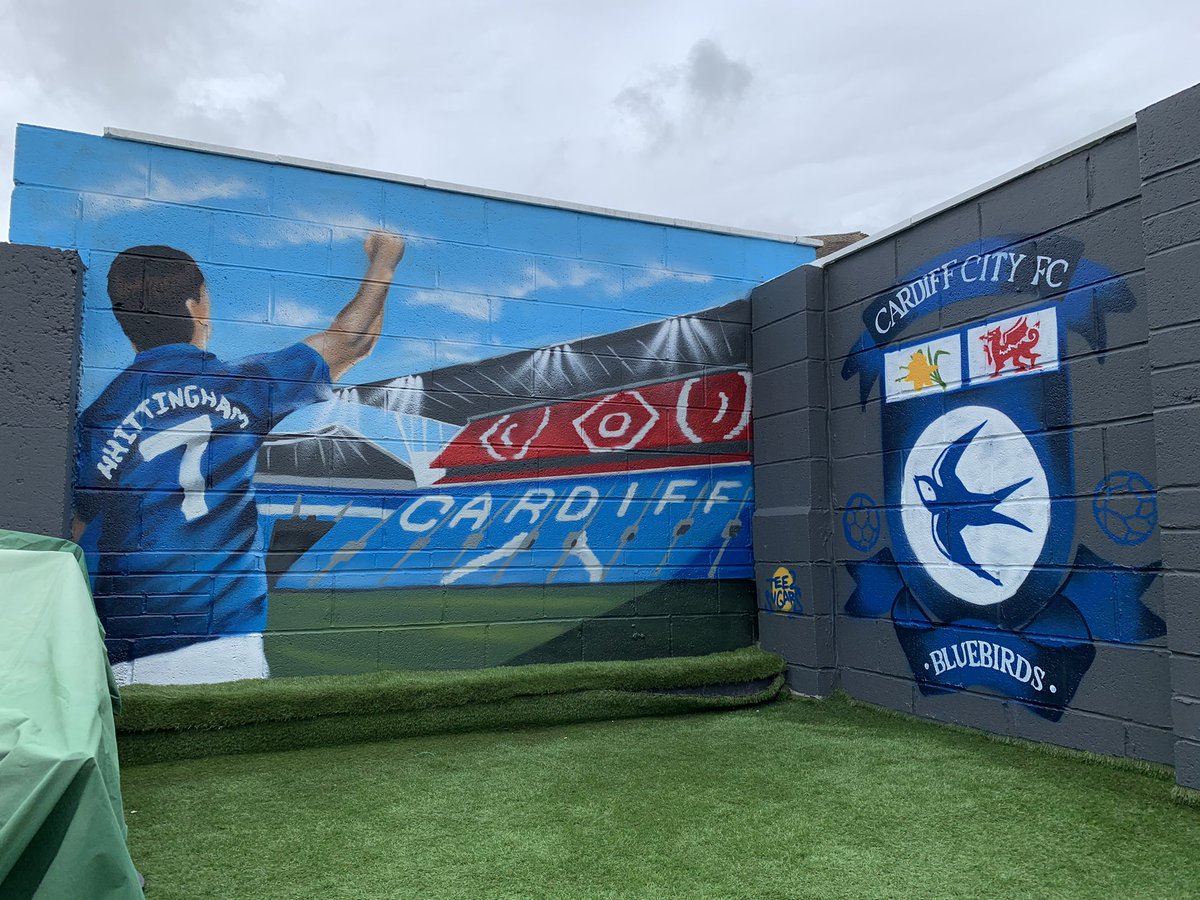 AnthonyHowe1's tweet photo. 2 years have gone since this legend left us 😢. 1 of the greatest Cardiff players to wear the number 7 and what a left foot he had 👌. 💙💙 My garden wall I had done for him as a tribute. https://t.co/GYMMyxlhpk