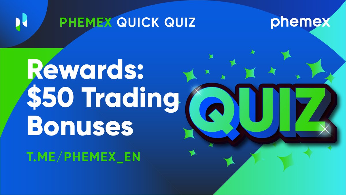 Phemex_official's tweet photo. 📝 It's quiz time! Test your crypto knowledge and stand the chance to win $10 on Each question.

💡 Topic: APY vs APR
📍 Venue: https://t.co/nAphfApF1w
🕔 Date &amp; time: March 18th, 18:00 UTC
💰 Rewards pool: $50 trading bonus

▶️ There will be 5 questions for this session. https://t.co/bLTF83tPEH