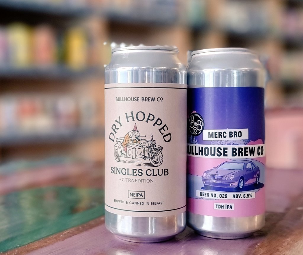 dexterandjones's tweet photo. Been so impressed with these guys...super smashable and riddick value for £££

#Bullhouse 

MERC BRO - IPA 6.5%

DRY HOPPED SINGLES CLUN CITRA EDITION  - NEIPA 6.5%

Online and Instore now! https://t.co/wTOEQY2tqb