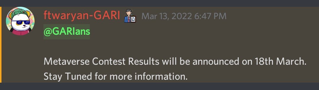 _Cryptomaniaa's tweet photo. Hey @Siddhant_08 @_VineetaPathak 
When we will have the announcement for $GARI Fan-art contest finally?
https://t.co/X327yJzhvb https://t.co/ffq4YIIEX3