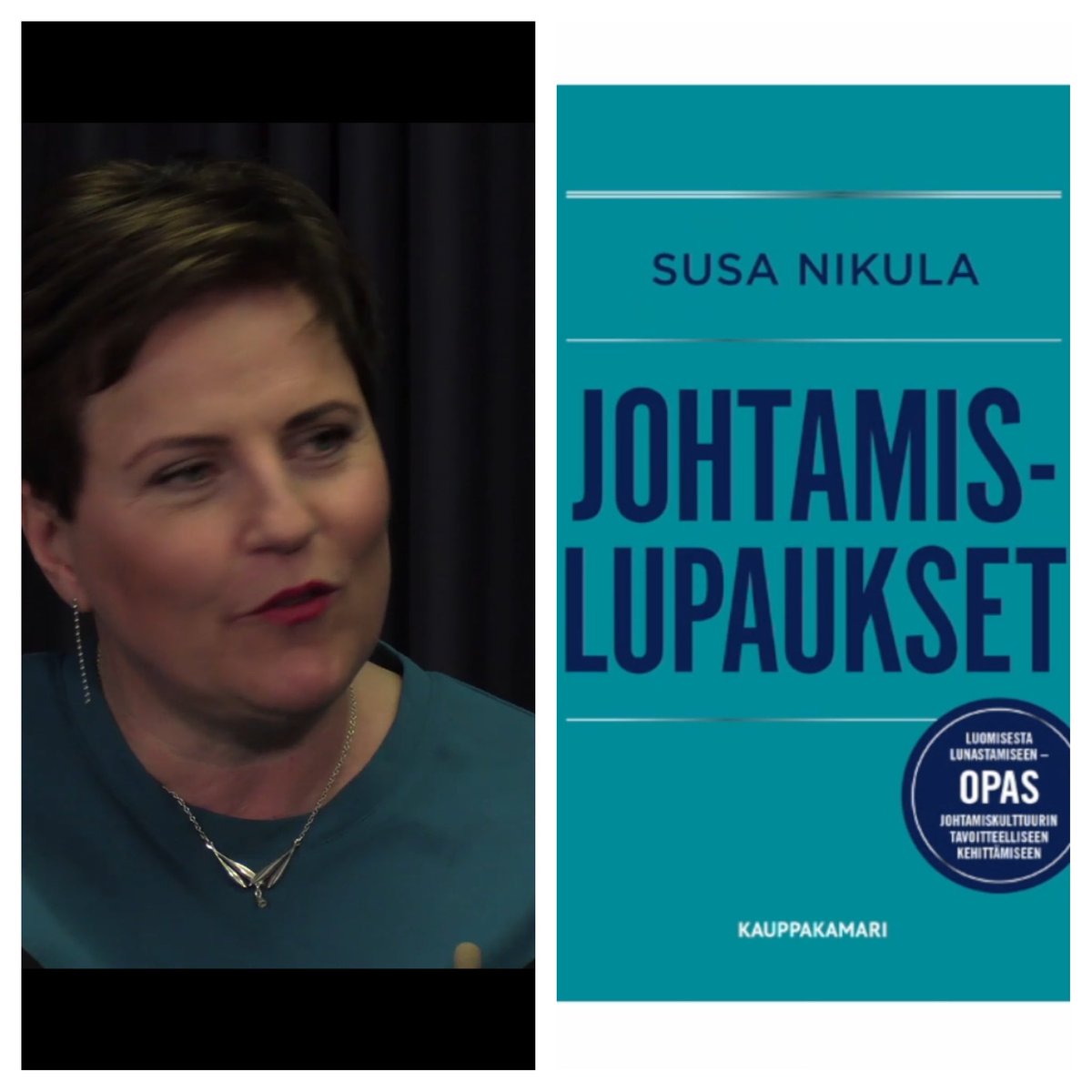 #johtamislupaukset kirja hienosti julkistettu. Onnea upea Susa Nikula.