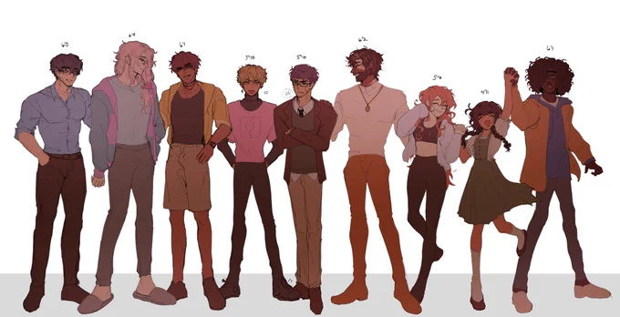 bloomic server character line-up :]!!! #BloomingPanic 