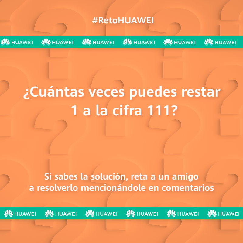 HuaweiMobileESP's tweet photo. 🤓 Cosas que nos hacen felices del FINDE, empezamos nosotros:
🙌 ¡Resolver el #RetoHUAWEI de la semana!
🤯 Menciona a ese amigo tuyo que es todo un cerebrito para que te eche una mano para resolver este problema de LÓGICA 👇. https://t.co/DrnpDhbdr7