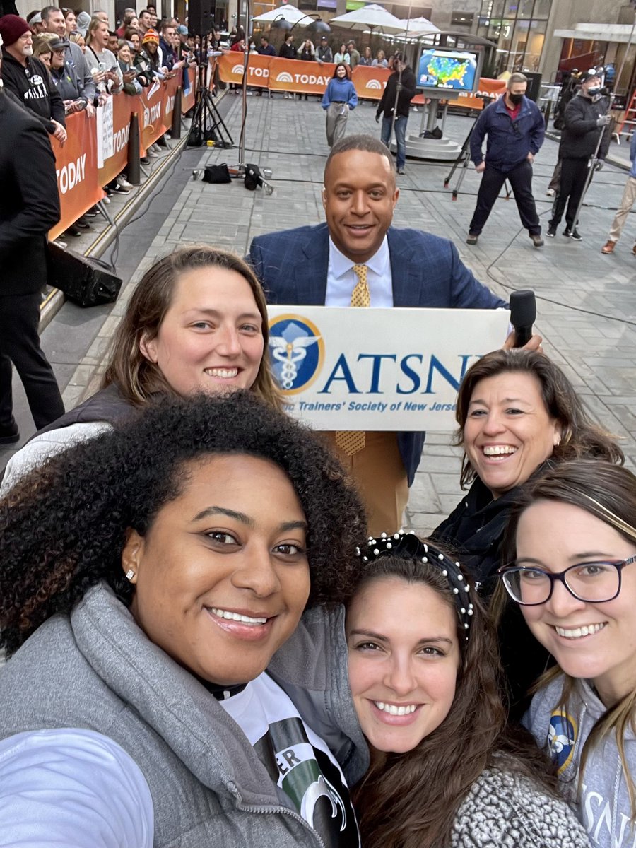 Celebrating with Craig Melvin for NATM2022 ! <a href="/NATA1950/">NATA</a> <a href="/ATSNJ/">ATSNJ, Inc.</a> <a href="/craigmelvin/">Craig Melvin</a>  <a href="/OT_SpartanATC/">Spartan ATC</a> <a href="/GreenWaveATC/">LB Athletic Training</a> <a href="/njatc5/">David Csillan</a> <a href="/uhhmannduhh_13/">Amanda</a> <a href="/trainermix/">Anais Mixson, M.Ed, LAT</a>
