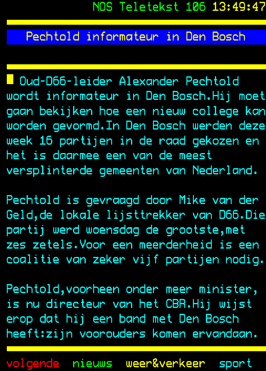Volgens mij heeft hij hier geen tijd voor !
Laat hem eerst die rotzooi bij het CBR op orde brengen !!!!
nos.nl/ttapp