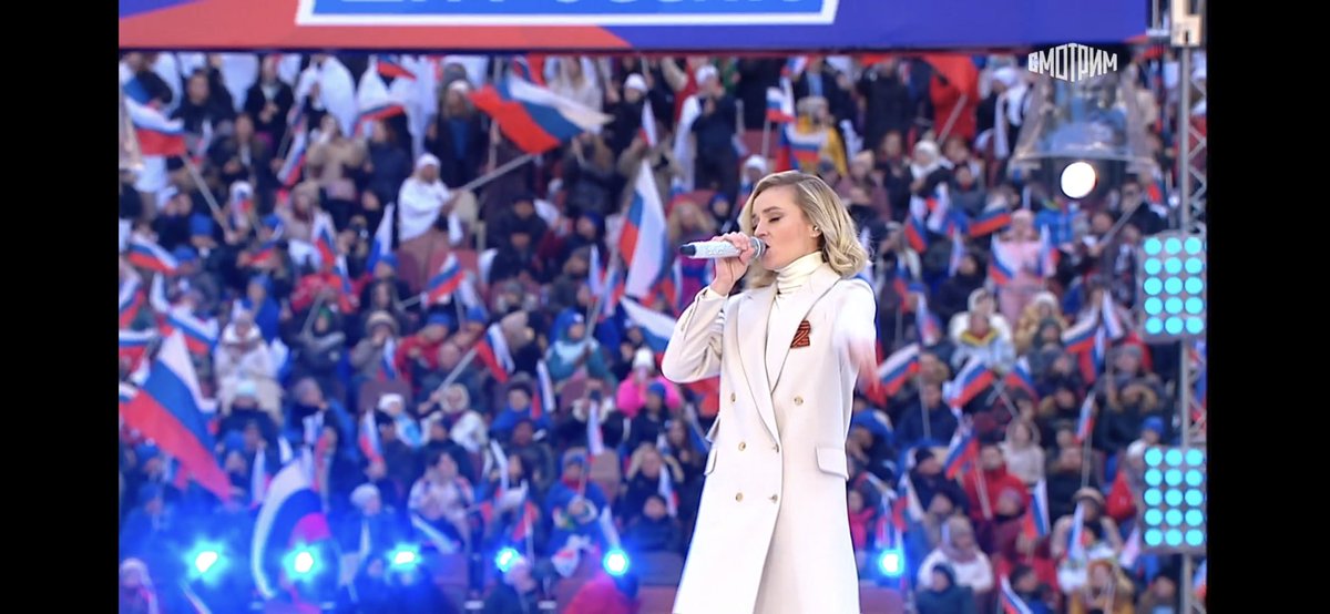 Polina Gagarina, once a Russian Eurovision contestant, absolutely butchering “Cuckoo” by the brilliant Soviet 80s rock band Kino. Nobody must have told her they were known for their *anti-war* songs