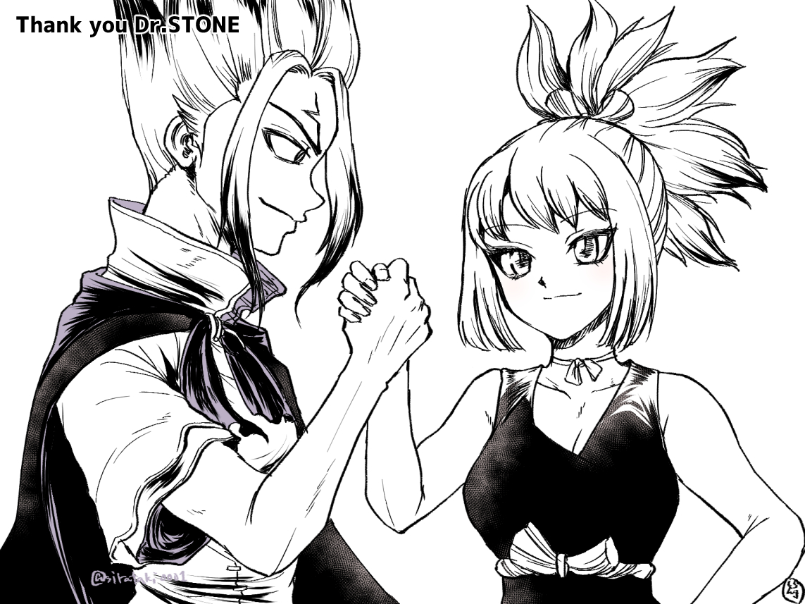 sirataki0001's tweet photo. 遅くなりましたがドクターストーン
5年間の連載お疲れ様でした！
アニメや特別編楽しみにしてます
千空とコハクの物語をもっと見たいです😊
よろしくお願いします！
#DrSTONE #ドクターストーン https://t.co/7BidDQThdZ