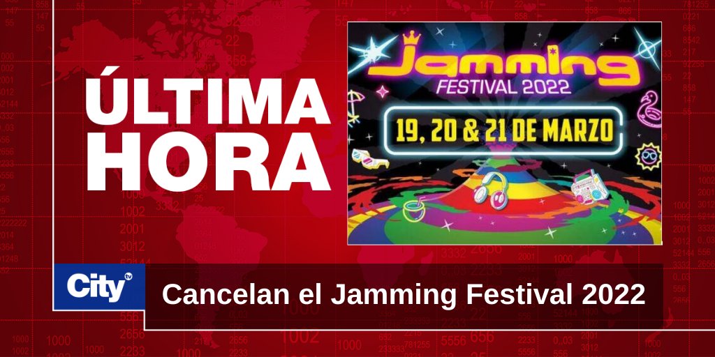Citytv's tweet photo. 🚨 Jamming Festival: alcalde de Ibagué confirma cancelación del evento. Acá los detalles ➡️ https://t.co/XLiuK3LDrV https://t.co/Yx62b5kaOK