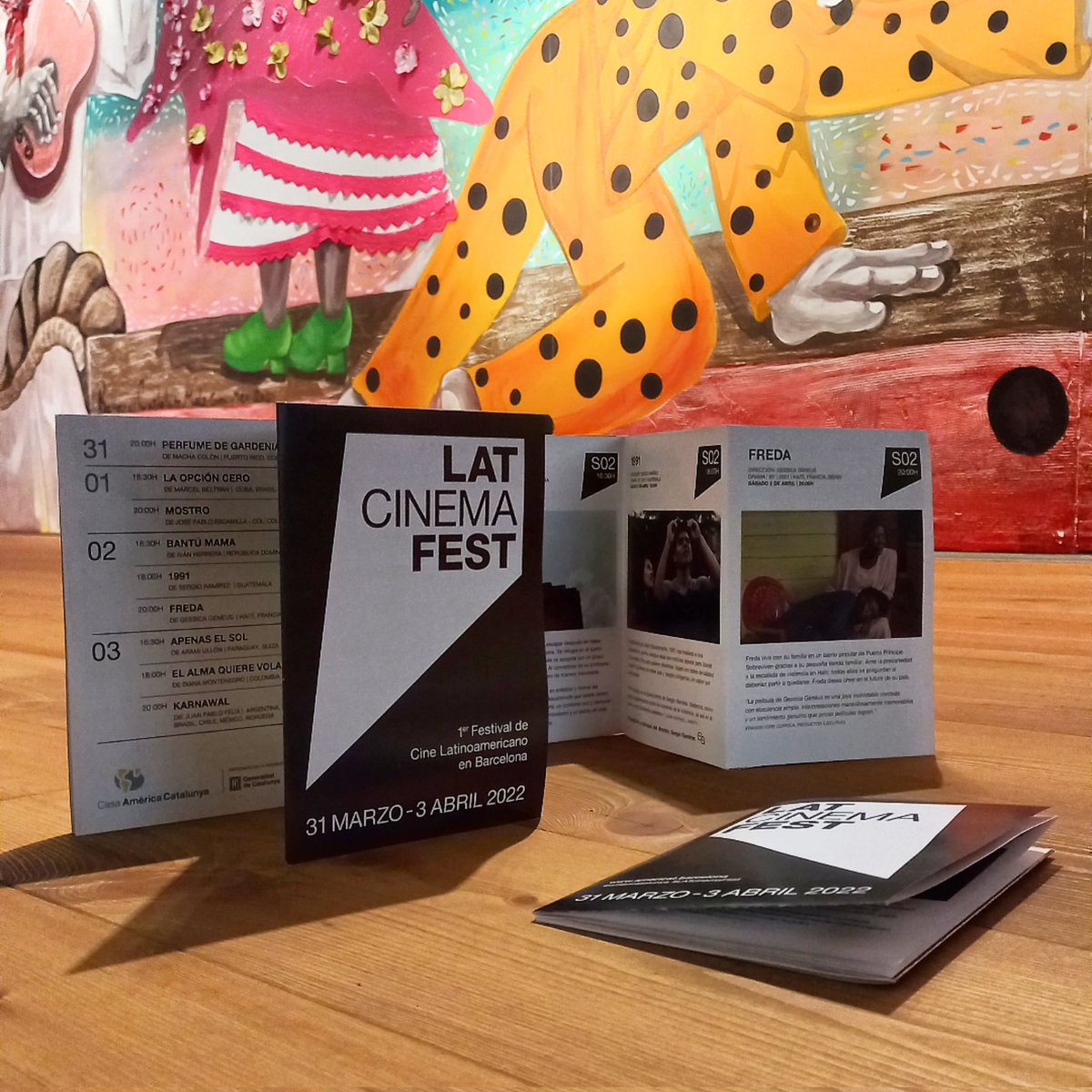 americatalunya's tweet photo. Ja tenim el programa de #LATcinemaFest! El trobareu a la nostra seu, a @Cinemes_Girona i a @ecibbarcelona! No oblideu el boli per marcar les vostres preferides  😉

Ens veiem a les sales del 31 de mar�� al 3 d'abril! https://t.co/4y0zTGocq1