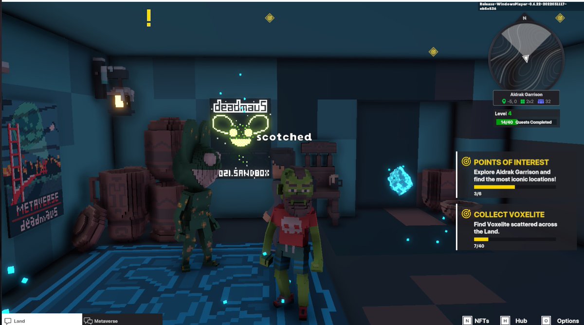 Metaverse_Dude's tweet photo. @TheSandboxGame @deadmau5 I just participated in the daily #SandboxAlphaS2Contest for a chance to earn up to 1,000 $SAND! Starting March 17 - Selfie with Deadmau5. Check out my screenshot below!
👇 #SandboxAlphaS2 https://t.co/JxdDENb2Vn
