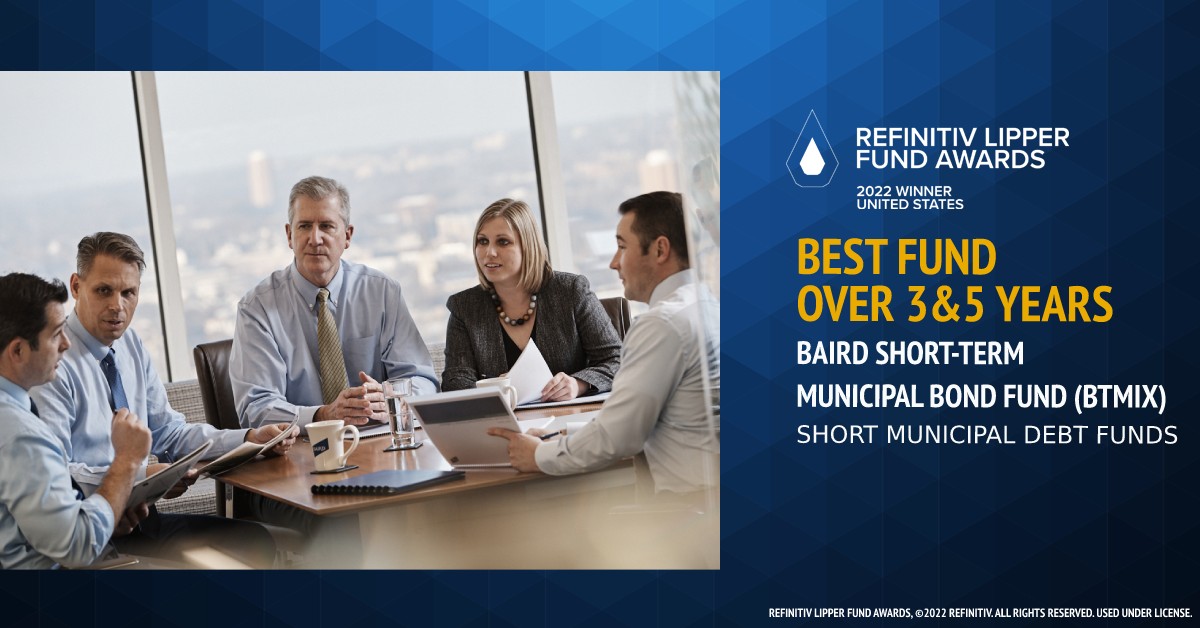 Our award-winning municipal bond fund team recently shared their perspectives on the 2022 Muni Market and what it takes to navigate. Watch the insights and learn more about the team’s recent <a href="/Refinitiv/">Refinitiv, an LSEG business</a> Lipper Fund Award. bit.ly/3qghafY #LipperFundAwards