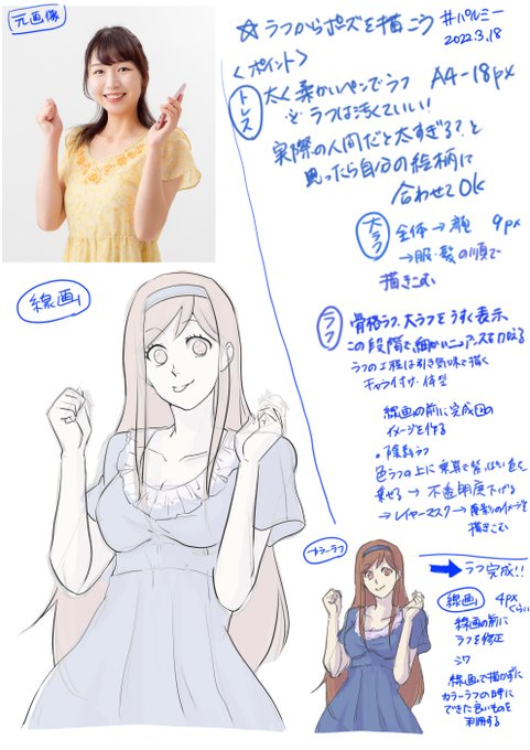 骨格トレースのtwitterイラスト検索結果