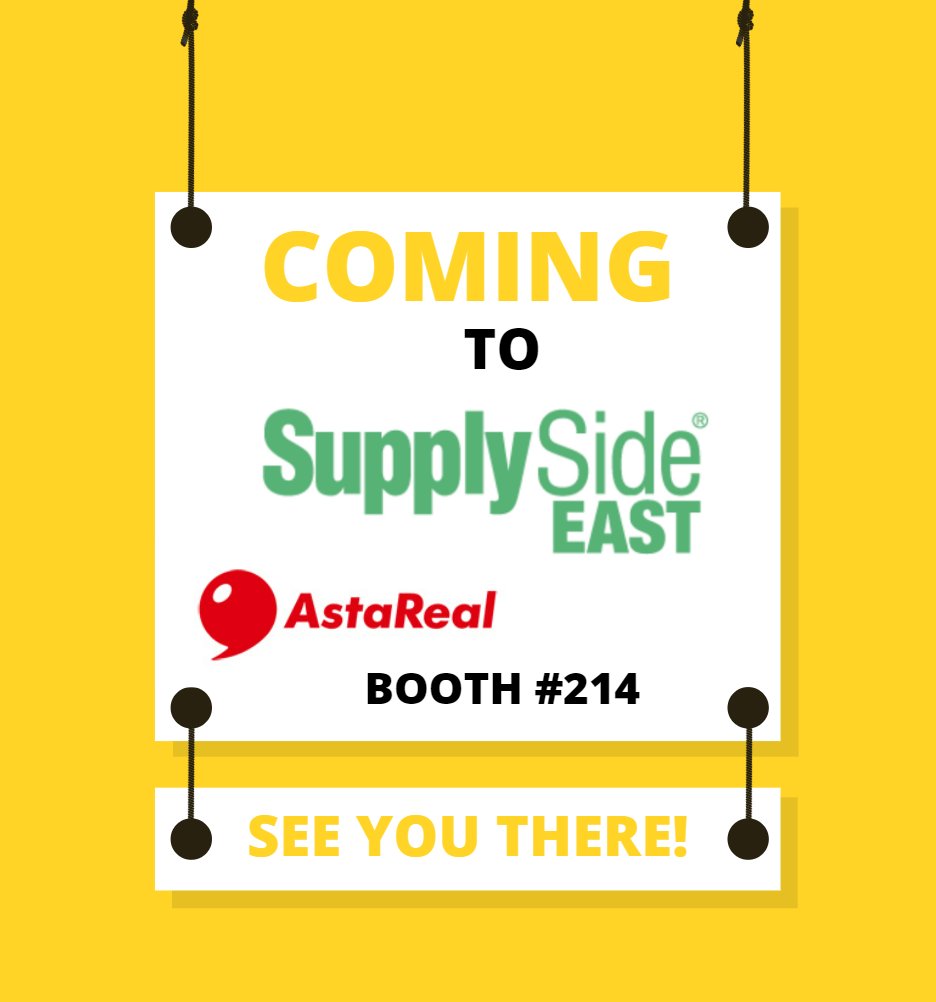 See you Secaucus April 12th &amp; 13th! We look forward to sharing the latest and greatest with you. 
#supplysideeast #astaxanthin #antioxidant #carotenoid #supplements