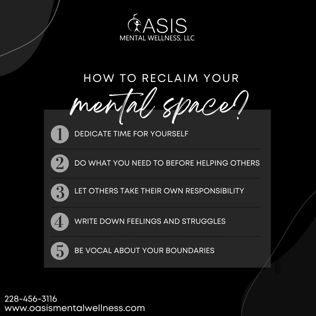 OasisMWellnes's tweet photo. Here’s how to reclaim your mental space. 👆💯

☎  Call us now at 228-456-3116 for any inquiries.
 
Visit our website 🌐 https://t.co/MLHVzKCaY9 to book a session. https://t.co/Xkt4r5CkBH
