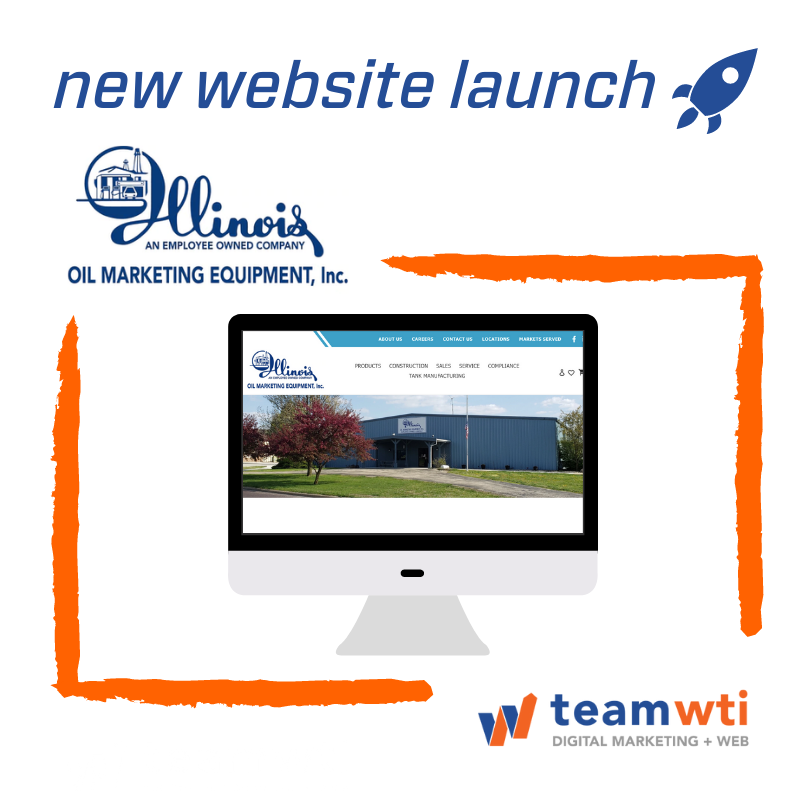 teamwti's tweet photo. New Website Launch 🚀

Check out https://t.co/aoMmVBsRTc! Illinois Oil Marketing Equipment Inc is an employee owned petroleum service and construction company. https://t.co/yn9Vo9Q5RH