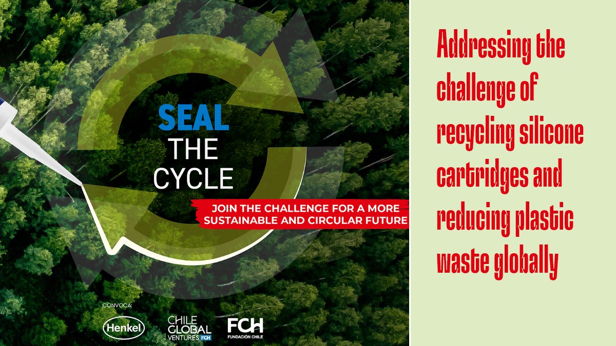 Congratulations to <a href="/CRDCGlobal/">CRDC Global</a>, the winner of our global recycling initiative 'Seal the Cycle'. Together with <a href="/CG_Ventures/">ChileGlobal Ventures</a> &amp; <a href="/fundacionchile/">Fundación Chile</a>, we are looking for technological solutions to enable the #recycling of silicone cartridges. Learn more here 👉 henkel.com/press-and-medi…