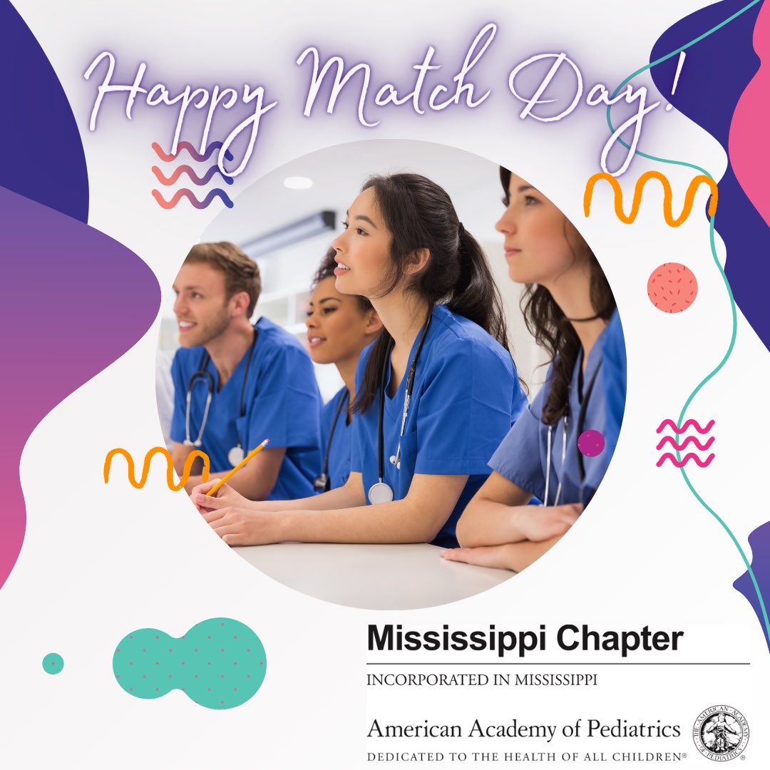 Congratulations to all of the recently matched Pediatric Residents and to all other matched med students! Mississippi AAP looks forward to working with you! #FutureFAAP #MatchDay2022