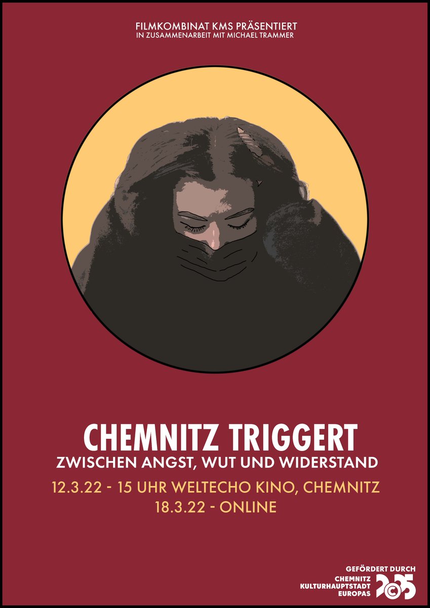 CTriggert's tweet photo. In einer Stunde feiert "#Chemnitz Triggert. Zwischen Angst, Wut und Widerstand." online Premiere. Schaut vorbei! Ab 15 Uhr wird der Film frei (mit arabischen und englischen Untertiteln) zur Verfügung stehen!

https://t.co/4UizVTymVb https://t.co/SXnBQZrHmJ