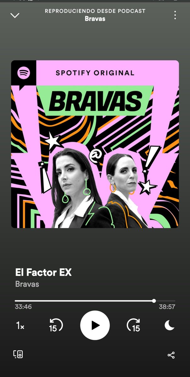 Escuchar a <a href="/bravaselpodcast/">@bravaselpodcast</a> 
<a href="/MelissaMoch/">Melissa Mochulske</a> y <a href="/veronicatouss/">Verónica Toussaint</a> 
En el carro mientras voy al trabajo CON MI MARIDO,, No tiene nombre
Lo único malo que este podcats fue como un cuestionario para mi🤣🤣🤣.. todo se me pregunto si yo lo hice alguna vez...🥲 prueba superada.