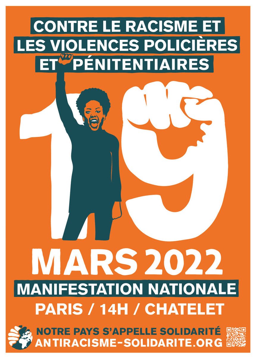 Pour ne plus reculer face aux racistes, pour renvoyer les fascistes dans leur trou et pour démontrer qu’il existe une autre voie que celle du nationalisme, de la guerre et du fascisme, marchons le #19mars !
#WorldAgainstRacism