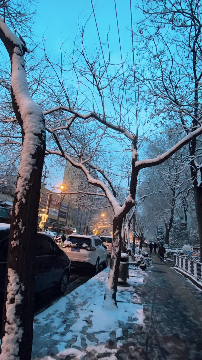 zhongxiaoye's tweet photo. It's snowing in #Beijing, #China. It's #beautiful！ https://t.co/arOMPpx4PV