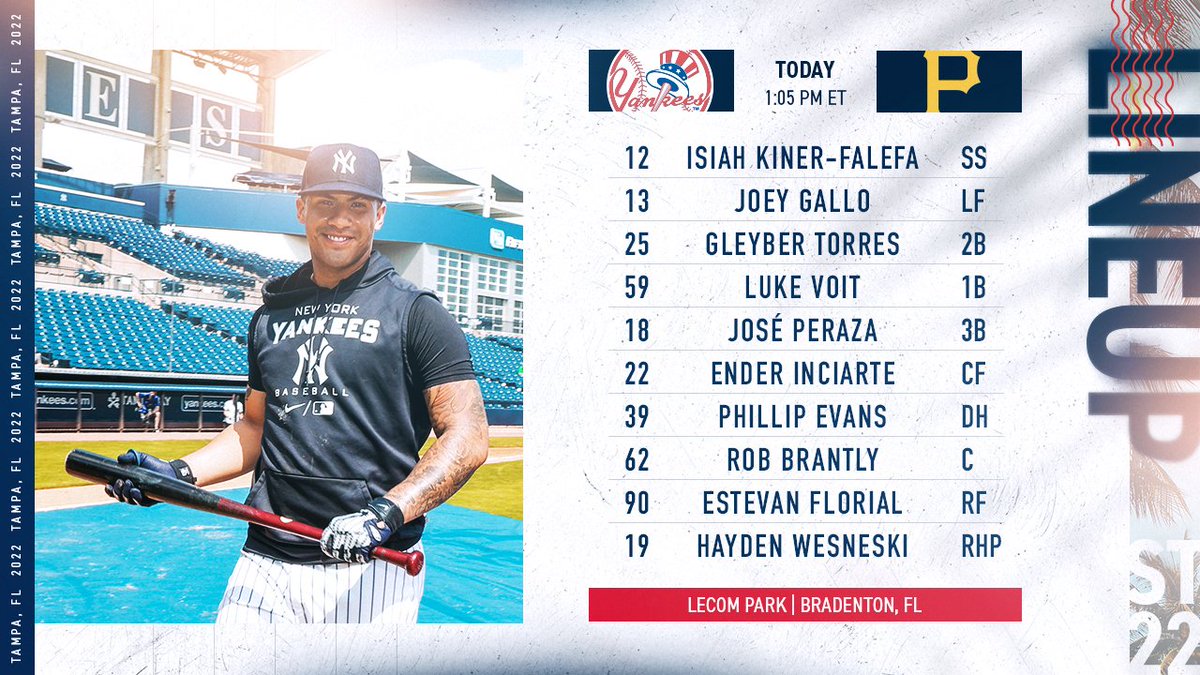 Yankees's tweet photo. Today, we play baseball. https://t.co/SpijEg0e2i
