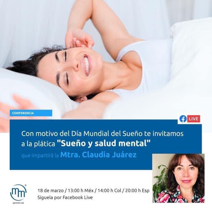 Con motivo del #DiaMundialDelSueño te invitamos a la plática “Sueño y salud mental” organizada por <a href="/EdManualModerno/">Manual Moderno</a>