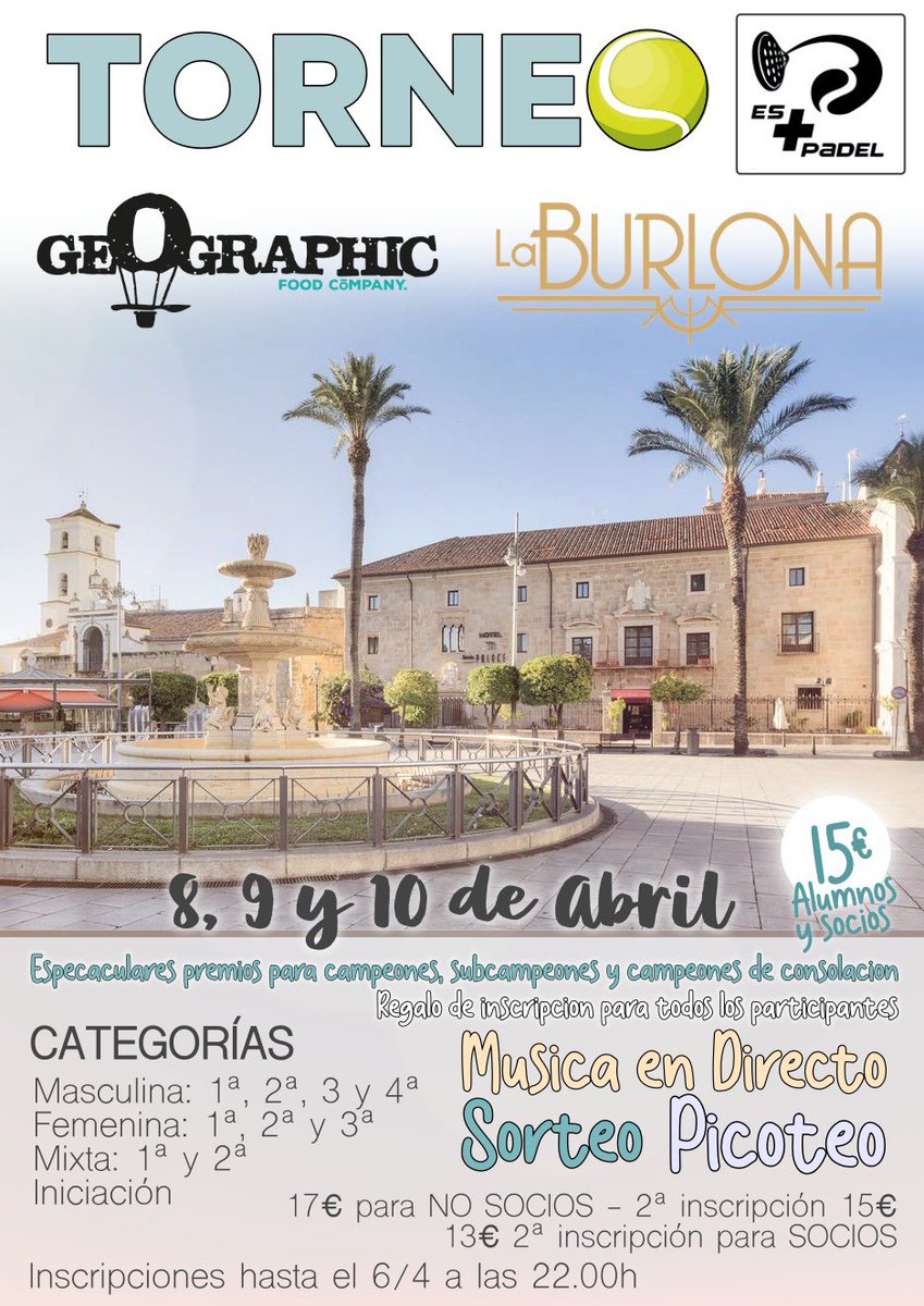 javi_sanchez91's tweet photo. De dos de las esquinas del mismísimo centro de nuestra ciudad surge nuestro próximo torneo.

🏆TORNEO GEOGRAPHIC-LA BURLONA

Te imaginas un fin de semana practicando deporte y rodeado de tus mejores amigos?

APÚNTATE y revive con nosotros el alma de La Burlona🤘🏻 https://t.co/s3kCNL83Nu