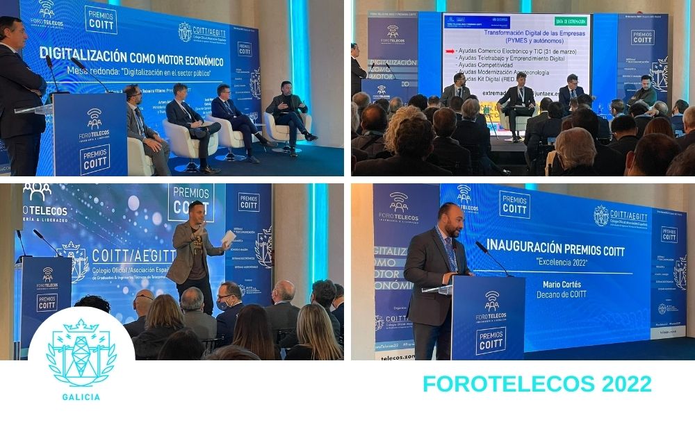 COETTGA's tweet photo. No #FOROTELECOS22 houbo tempo para desfrutar, para rir e para compartir...

Pero sobre todo para aprender e debatir sobre o presente e o futuro das telecomunicacións e a enxeñería como motor de cambio 🚀

#PremiosCOITT #ActuarparaAvanzar #Telecomunicacións @coitt_aegitt https://t.co/y1Iloulkj8
