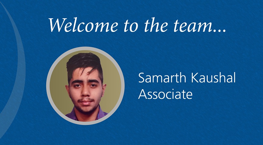 Welcome to the FSG team Samarth Kaushal!