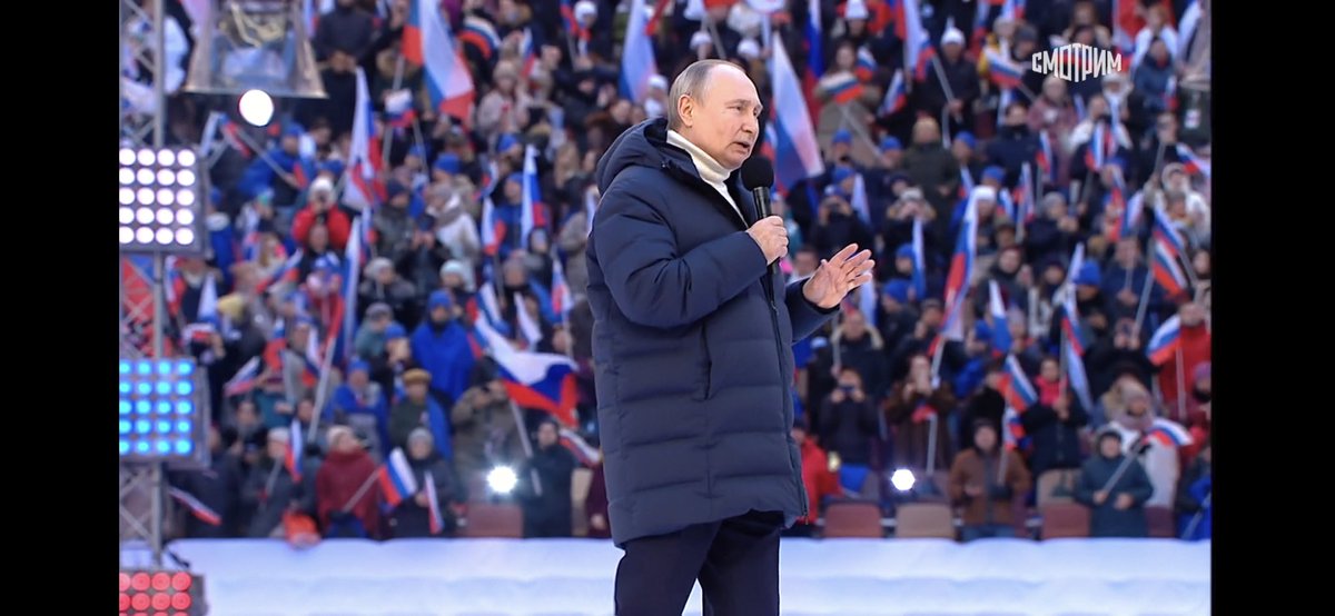 Putin is justifying the war by talking about the separatist conflict in Donbas.“This really was genocide. Stopping that was the goal of the special operation.”