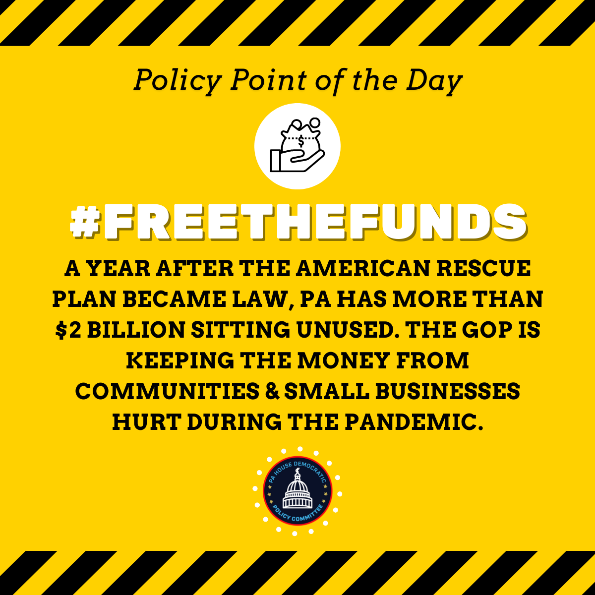 PADemPolicy's tweet photo. TOPIC: #FreetheFunds // DAILY DEM POLICY POINT https://t.co/tBlbdiAmOe