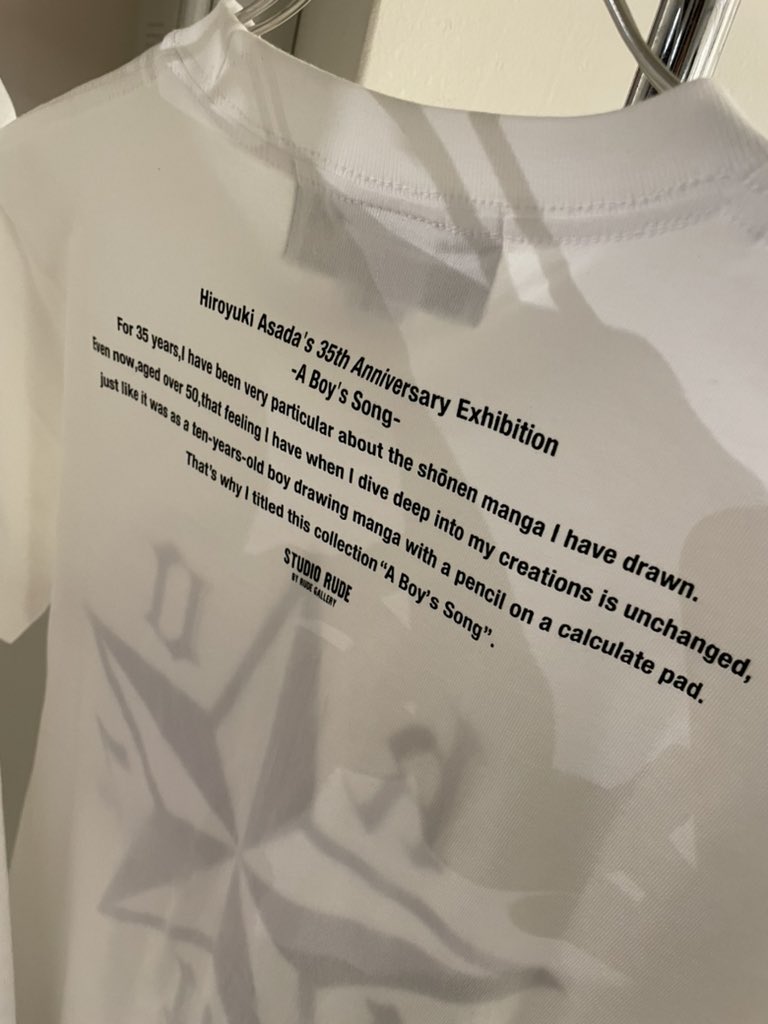 ルードギャラリーとのコラボ国府津「CKBC」Tシャツ。

20年越しの胸アツです。さかっち、ありがとう。涙

#浅田弘幸画業35周年記念展
#少年の歌
https://t.co/XUhIwy7INI 