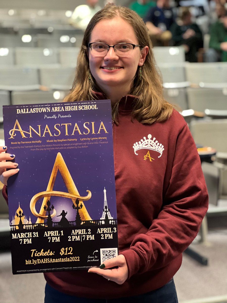 Special shout out to the <a href="/dahs_musical/">Wildcat Musical</a> cast members for your amazing teaser of Anastasia at the Board meeting last night.  

Tickets can be purchased at: showtix4u.com/event-details/….

Show Dates:
March 31 at 7pm
April 1 at 7pm
April 2 at 2pm &amp; 7pm
April 3 at 2pm