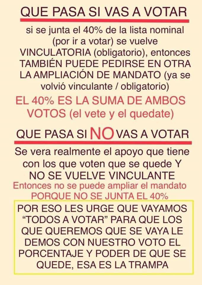 qtf's tweet photo. ¿Porqué no ir a votar por la Revocación de Mandato?👇
#AlAireQTF https://t.co/jsN7QqotEj