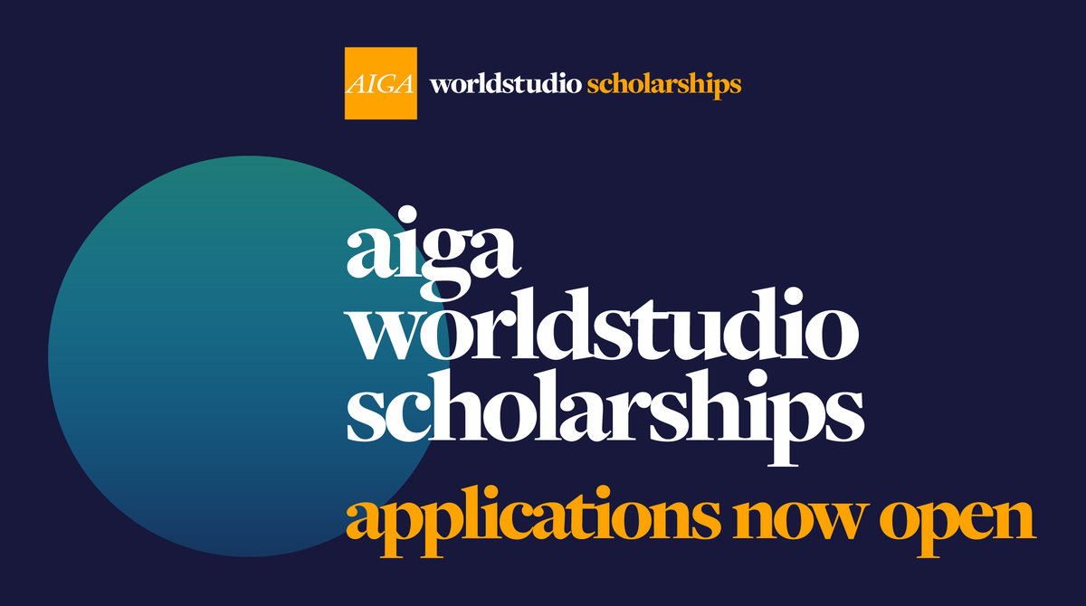 AIGAdesign's tweet image. (1/2) We know the financial aid process can be overwhelming. AIGA is here to help. If you are an underrepresented student with financial need studying photography, illustration, or a design discipline in the US, we encourage you to apply for AIGA Worldstudio Scholarships. 👇