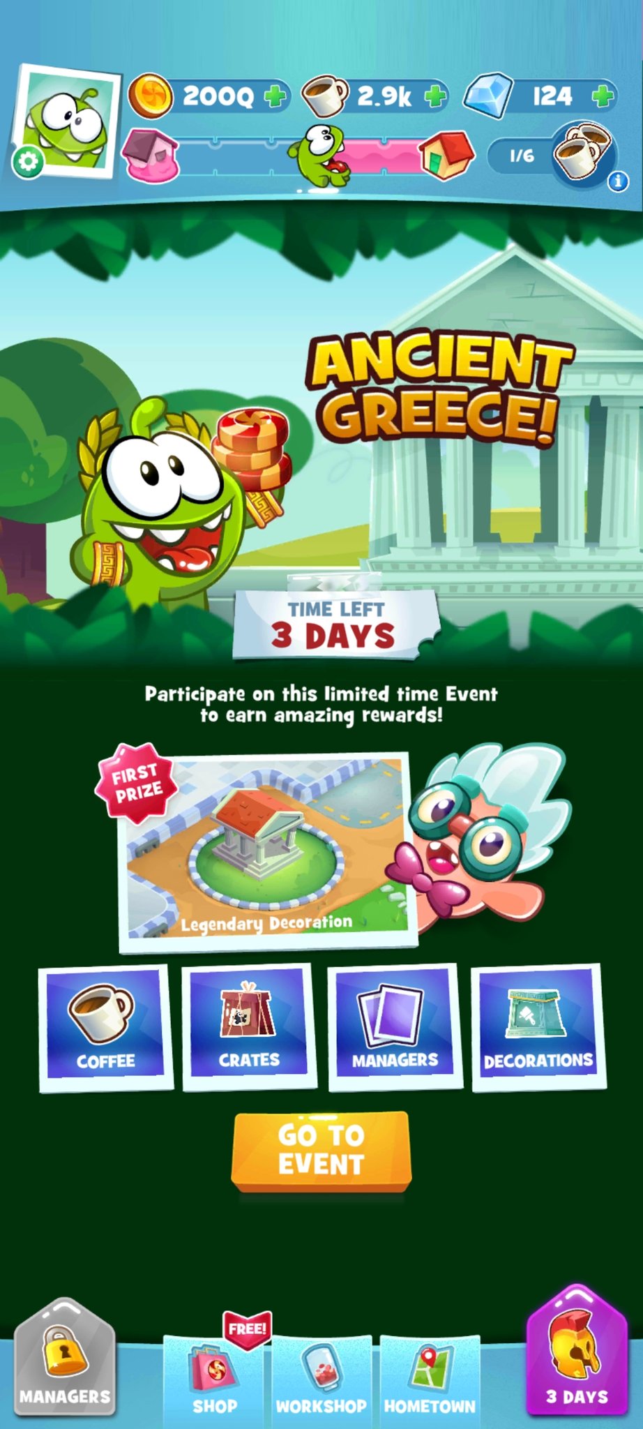 Ancient Greece, Cut the Rope Wiki