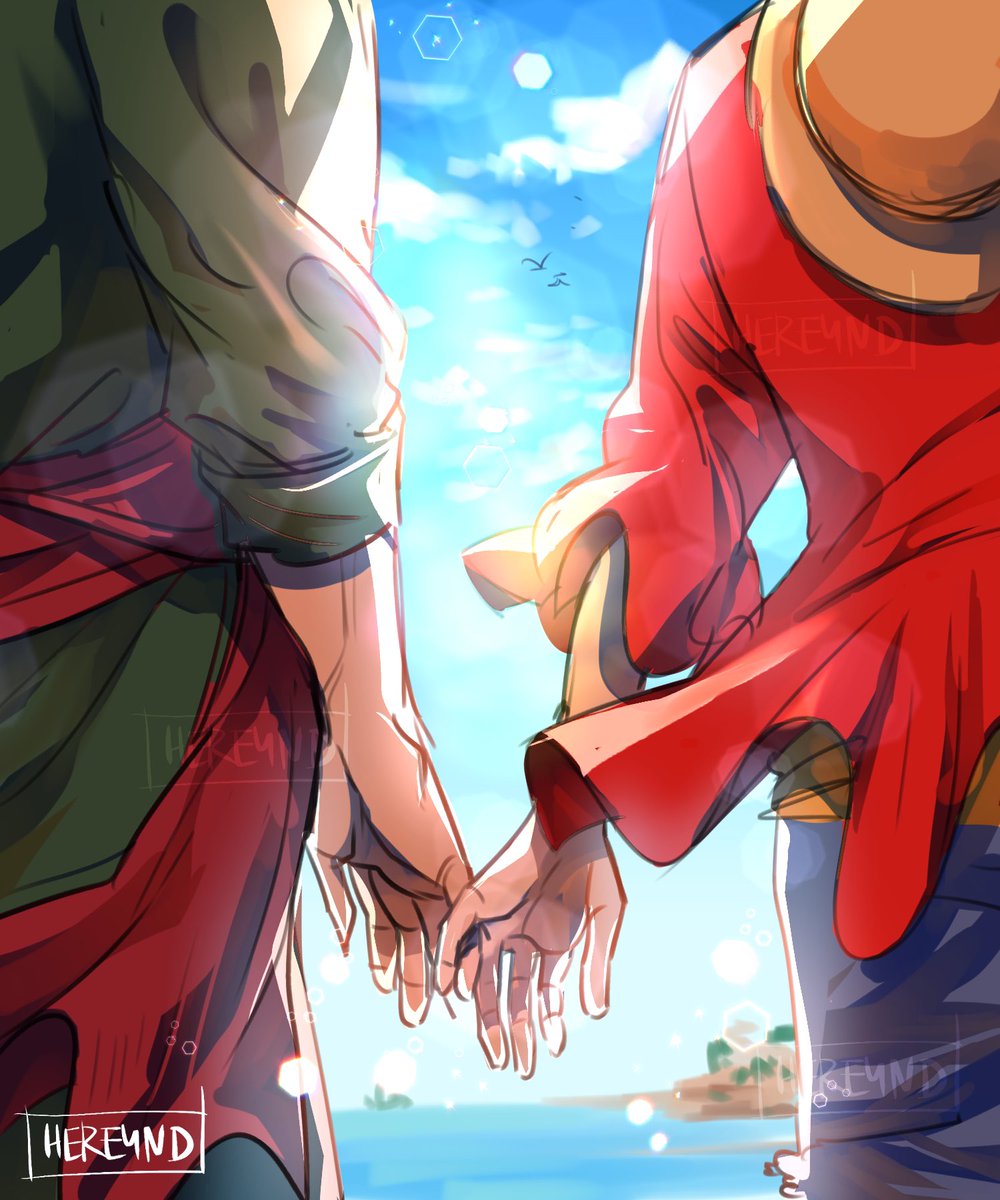 hereynd's tweet photo. ⚔️: What you gonna do after become Pirate’s king?
👒: Hm…I don’t know. You?
⚔️: Me?
👒: Yes! After defeating the hawk's eye what do you wanna do?

⚔️: …I don’t know

*in Zoro’s mind* 
Might be sailing with you like this.
#Zolu #luffy #OnePiece #Zoro #Onepiecefanart #โซลู https://t.co/AB0x0DRWlE