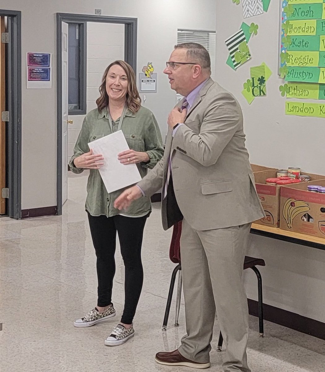 NewHorizonsHS's tweet photo. Congratulations Mrs. Johnston Teacher of the Year nominee! #Hornetpride https://t.co/x2OiCVBhmC