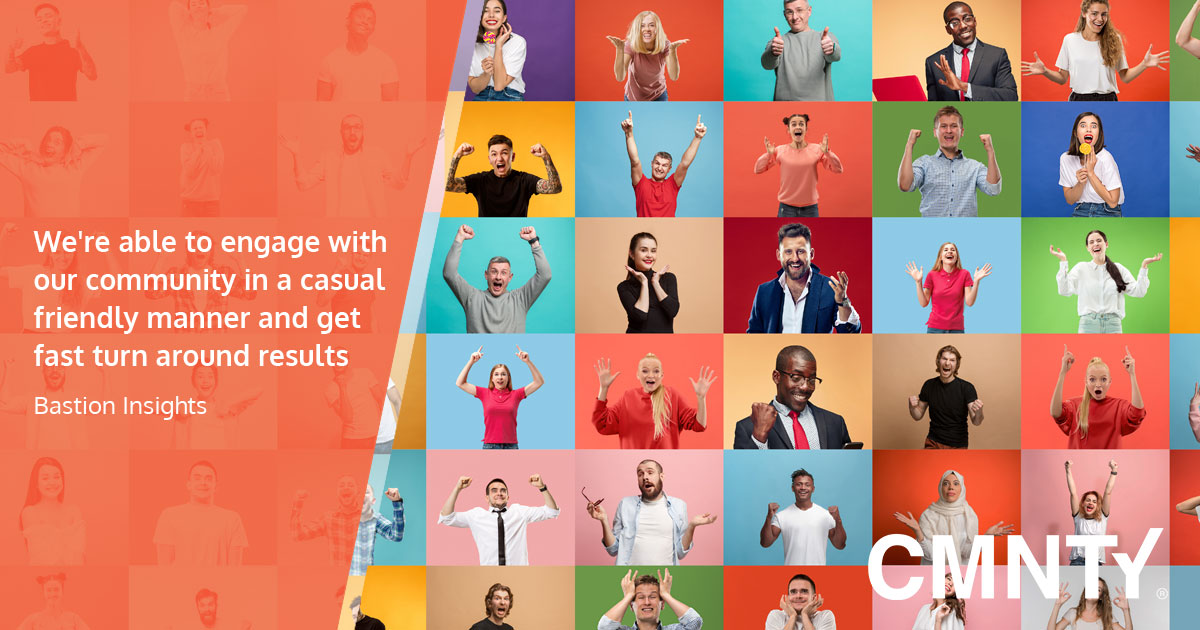 CMNTY's tweet image. An insights community can be of great value for your research! 
In this Snap video, our client Bastion Insights explains how they utilized a community to test a script and storyboard before going into production. #research #insights #research #cmnty buff.ly/3Jn0QkN