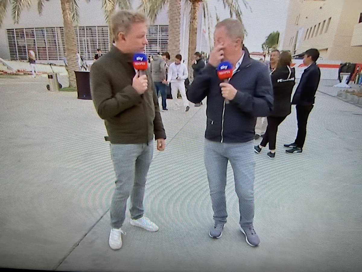 #BahrainGP #SkyF1 #Formula1
Someone needs to step in and take control of the dress code chaps. Middle aged man at C&amp;A or BHS. Zero style for the show being present and the locations. The sport is all about design speed, architecture modern youth.