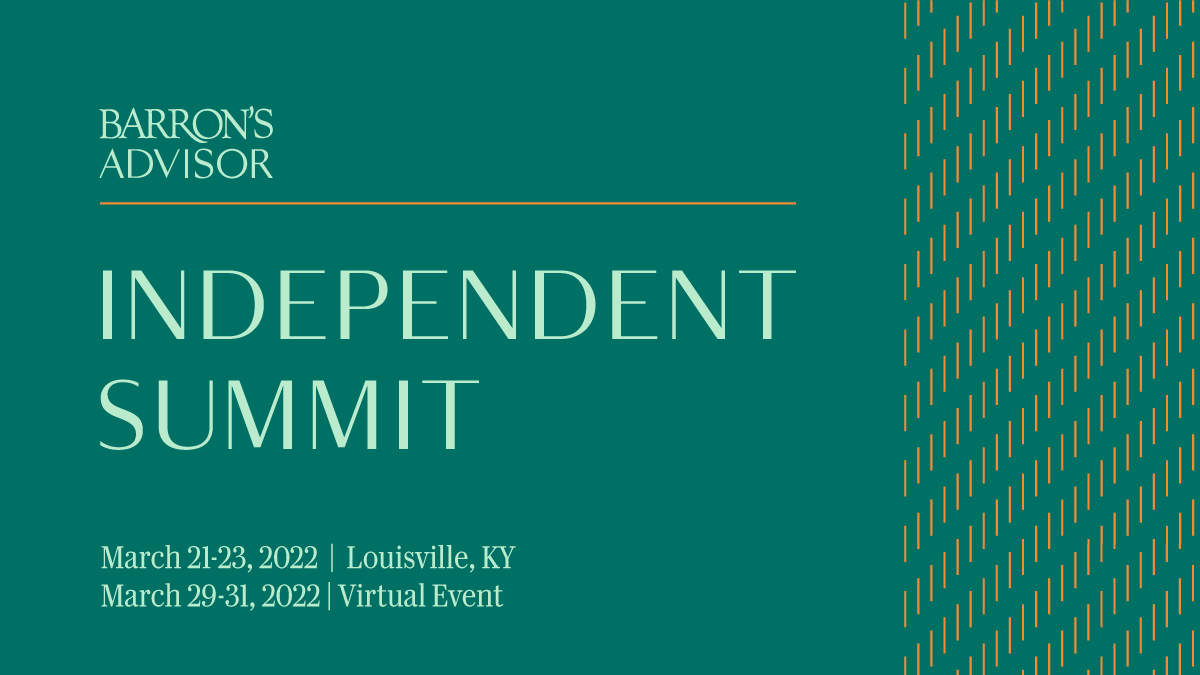 Next week, I'll be speaking at the <a href="/barronsadvisor/">Barron's Advisor</a>  Independent Summit - I'm looking forward to addressing some of the nation's top independent financial advisors in my session Teams of the Future: What Will They Look Like &amp; How Should They Be Structured? 
barrons-advisor.com/independent.ht…