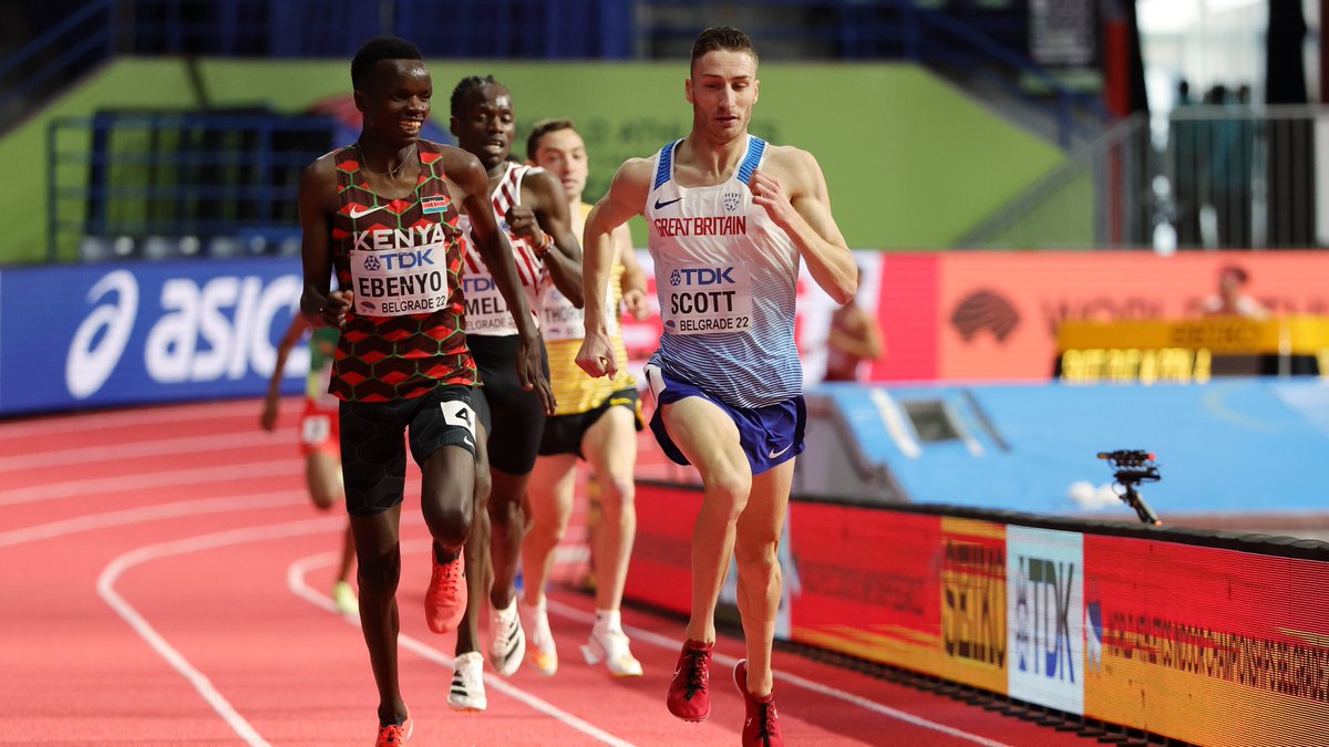 Marc Scott on his 3000m heat win: 'Very pleased with the way it went. I just wanted to stay up near the front. 'These heats can be very scrappy and pushy so I just wanted to stay out of trouble as best I could. I am pleased with the result.' #WorldIndoorChamps 🇷🇸