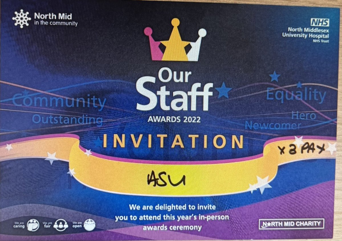 ASU INVITED TO THE PRESTIGIOUS AWARDS!! TEAM ASU COME ON!!⭐️⭐️⭐️⭐️<a href="/SarahHa88622902/">Sarah Hayes</a> <a href="/sarahlincoln60/">sarah lincoln</a> <a href="/binumaninhsnet1/">binu.mani@nhs.net</a>