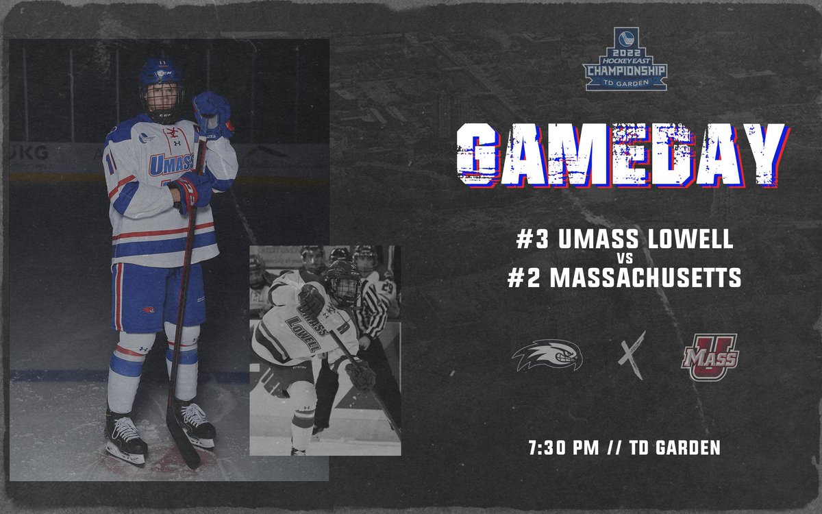 RiverHawkHockey's tweet photo. We've been waiting for this one...

ITS GAMEDAY 👏

🆚 @UMassHockey
⏰  7:30 p.m.
📍 TD Garden
💻 https://t.co/Yp30CWAMXO
📈 https://t.co/NRqEDHI1RK
🎙 https://t.co/XXehhDgoGr
🎟 https://t.co/FxBTHhixIp

Presented by: @DCU
#UnitedInBlue | #HockeyEast https://t.co/Q7NJerbyux