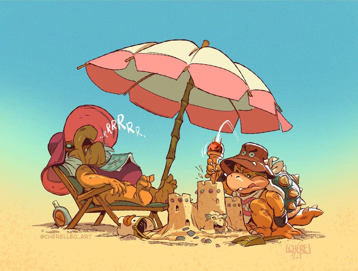 ArtStationHQ's tweet photo. Do you have any summer vacations planned? Maybe Léo Chérel's @cherelleo_art "Summer Mario Bros" can help inspire you: https://t.co/AnP74nLrXl

...
#FanArt #FanArtwork #Mario#MarioBros #Comics #LineArt #ComicArt #Ink #Nintendo #Drawing #DigitalArt #Summer #Summer2022 #ArtStationHQ https://t.co/tr1BP5vQoP