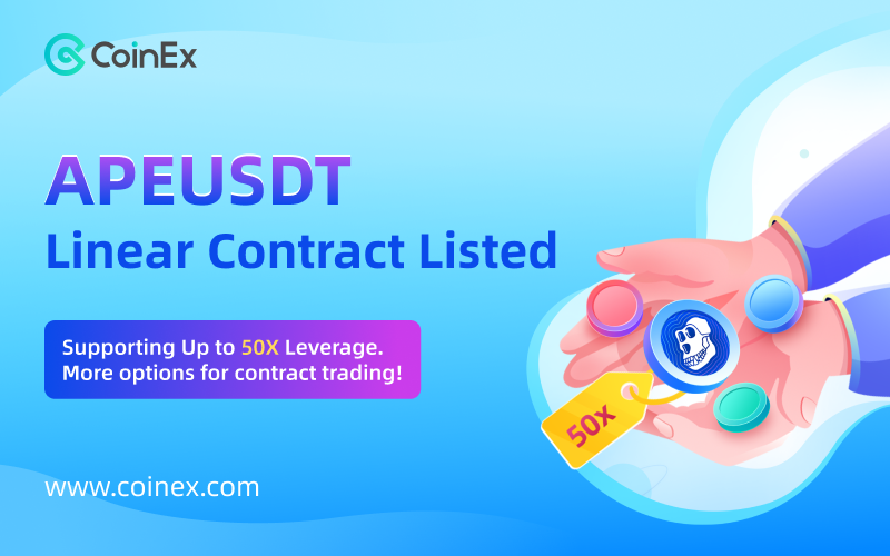 coinexcom's tweet photo. APEUSDT Linear Contract is now listed! 🦍 

Trade now 👉 https://t.co/eugszOuSl5

#CoinEx $APE @apecoin https://t.co/WPLLSRxDc0