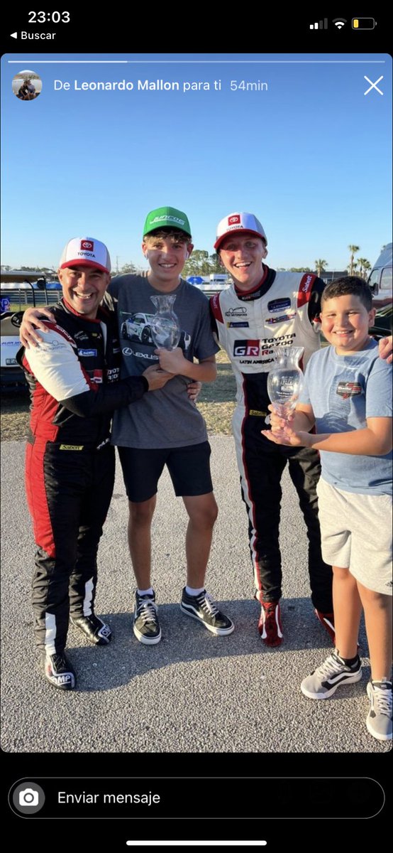 Podio en la primera carrera con la Toyota Supra en Estados Unidos! 
Gracias @tgr_arg